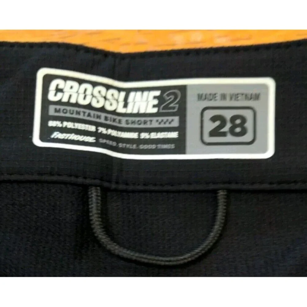 Brand New Fasthouse Men's Crossline 2 Mountain Bike Shorts Brown/Black Sz 28 NWT